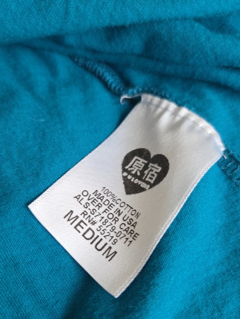 Harajuku Lovers, By Gwen Stefani Vitnage T . Teal Women Medium. Super Cute - Picture 6 of 8
